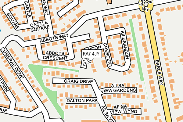 KA7 4JY map - OS OpenMap – Local (Ordnance Survey) KA7 4JY map - OS OpenMap – Local (Ordnance Survey)