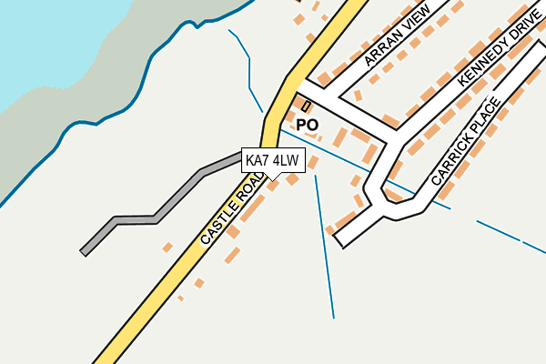 KA7 4LW map - OS OpenMap – Local (Ordnance Survey) KA7 4LW map - OS OpenMap – Local (Ordnance Survey)