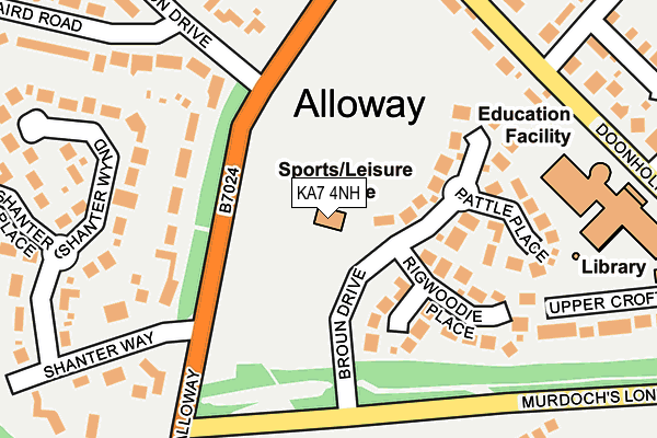 KA7 4NH map - OS OpenMap – Local (Ordnance Survey) KA7 4NH map - OS OpenMap – Local (Ordnance Survey)