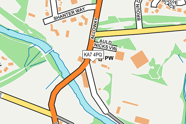 KA7 4PQ map - OS OpenMap – Local (Ordnance Survey) KA7 4PQ map - OS OpenMap – Local (Ordnance Survey)