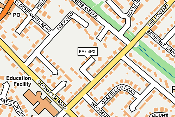 KA7 4PX map - OS OpenMap – Local (Ordnance Survey) KA7 4PX map - OS OpenMap – Local (Ordnance Survey)