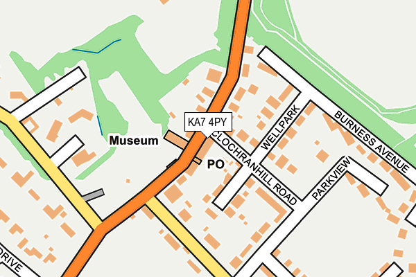 KA7 4PY map - OS OpenMap – Local (Ordnance Survey) KA7 4PY map - OS OpenMap – Local (Ordnance Survey)