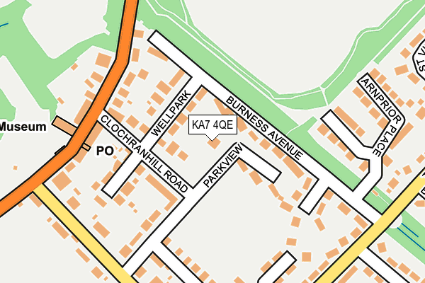 KA7 4QE map - OS OpenMap – Local (Ordnance Survey) KA7 4QE map - OS OpenMap – Local (Ordnance Survey)