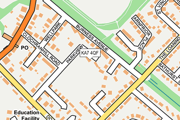 KA7 4QF map - OS OpenMap – Local (Ordnance Survey) KA7 4QF map - OS OpenMap – Local (Ordnance Survey)