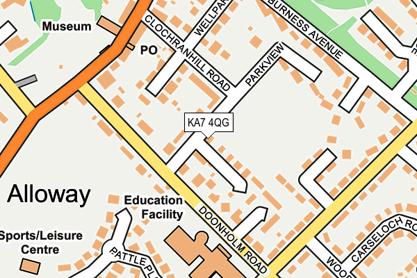 KA7 4QG map - OS OpenMap – Local (Ordnance Survey) KA7 4QG map - OS OpenMap – Local (Ordnance Survey)