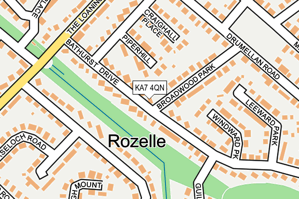 KA7 4QN map - OS OpenMap – Local (Ordnance Survey) KA7 4QN map - OS OpenMap – Local (Ordnance Survey)