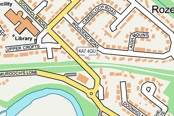 KA7 4QU map - OS OpenMap – Local (Ordnance Survey) KA7 4QU map - OS OpenMap – Local (Ordnance Survey)