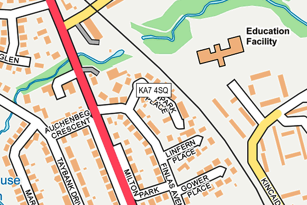 KA7 4SQ map - OS OpenMap – Local (Ordnance Survey) KA7 4SQ map - OS OpenMap – Local (Ordnance Survey)