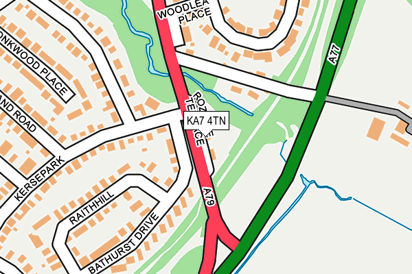 KA7 4TN map - OS OpenMap – Local (Ordnance Survey) KA7 4TN map - OS OpenMap – Local (Ordnance Survey)