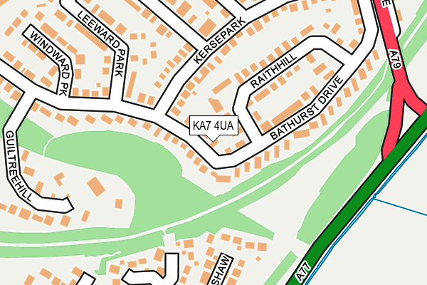 KA7 4UA map - OS OpenMap – Local (Ordnance Survey) KA7 4UA map - OS OpenMap – Local (Ordnance Survey)