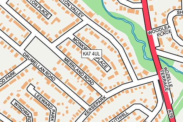 KA7 4UL map - OS OpenMap – Local (Ordnance Survey) KA7 4UL map - OS OpenMap – Local (Ordnance Survey)