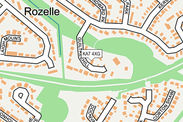 KA7 4XG map - OS OpenMap – Local (Ordnance Survey) KA7 4XG map - OS OpenMap – Local (Ordnance Survey)