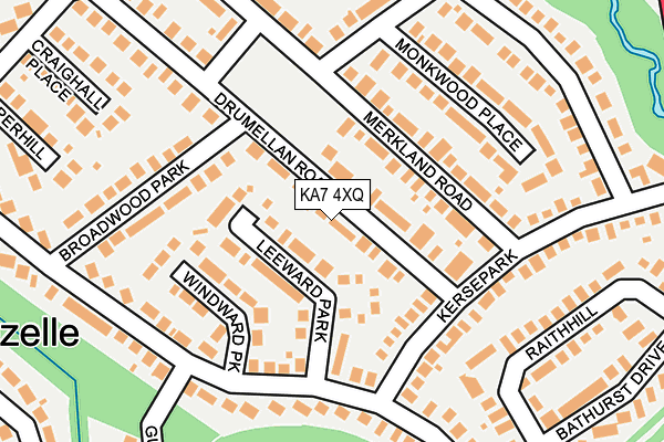 KA7 4XQ map - OS OpenMap – Local (Ordnance Survey) KA7 4XQ map - OS OpenMap – Local (Ordnance Survey)