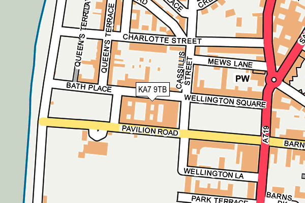 KA7 9TB map - OS OpenMap – Local (Ordnance Survey)