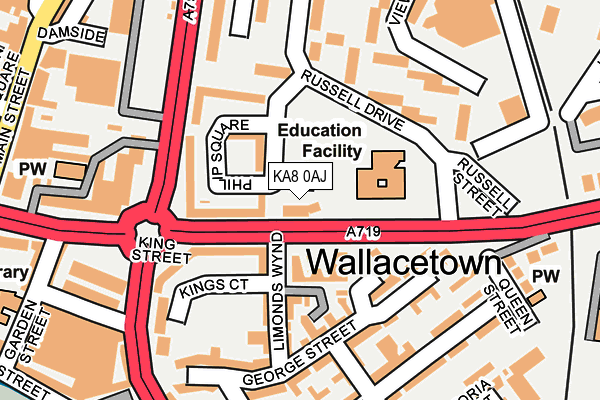 KA8 0AJ map - OS OpenMap – Local (Ordnance Survey) KA8 0AJ map - OS OpenMap – Local (Ordnance Survey)