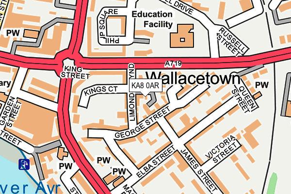 KA8 0AR map - OS OpenMap – Local (Ordnance Survey) KA8 0AR map - OS OpenMap – Local (Ordnance Survey)