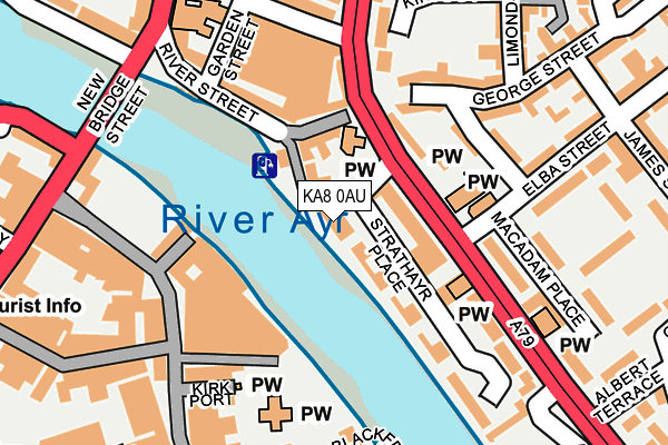 KA8 0AU map - OS OpenMap – Local (Ordnance Survey) KA8 0AU map - OS OpenMap – Local (Ordnance Survey)