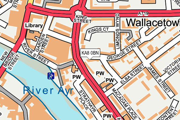 KA8 0BN map - OS OpenMap – Local (Ordnance Survey) KA8 0BN map - OS OpenMap – Local (Ordnance Survey)
