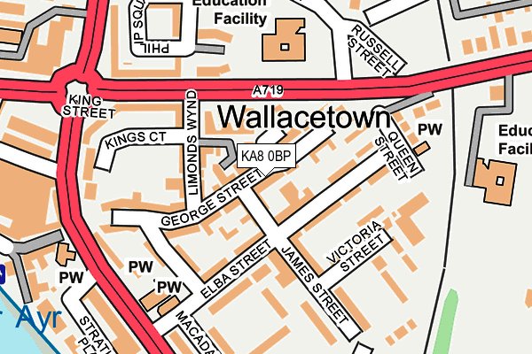 KA8 0BP map - OS OpenMap – Local (Ordnance Survey) KA8 0BP map - OS OpenMap – Local (Ordnance Survey)