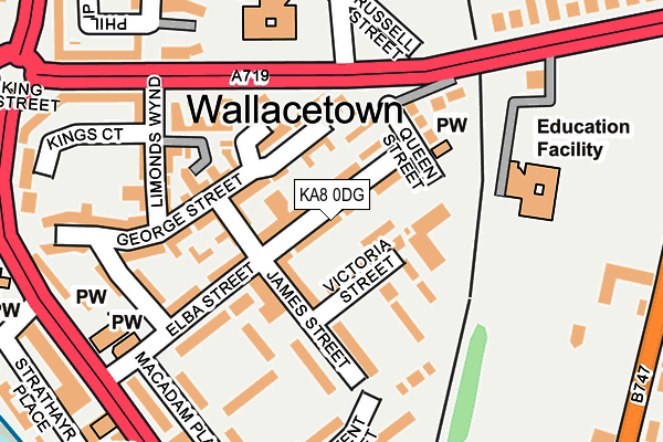 KA8 0DG map - OS OpenMap – Local (Ordnance Survey) KA8 0DG map - OS OpenMap – Local (Ordnance Survey)