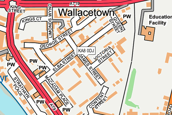 KA8 0DJ map - OS OpenMap – Local (Ordnance Survey) KA8 0DJ map - OS OpenMap – Local (Ordnance Survey)