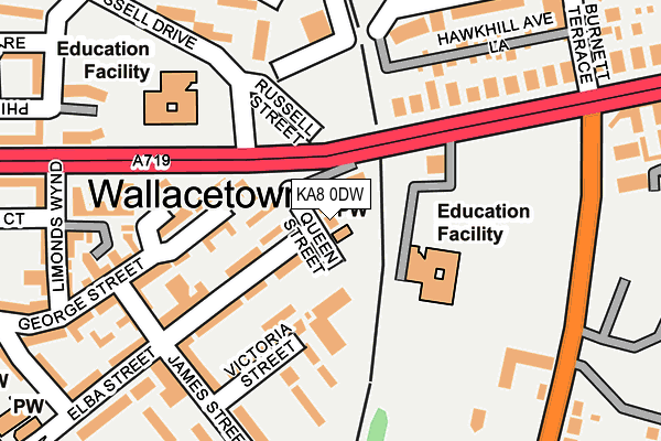 KA8 0DW map - OS OpenMap – Local (Ordnance Survey) KA8 0DW map - OS OpenMap – Local (Ordnance Survey)
