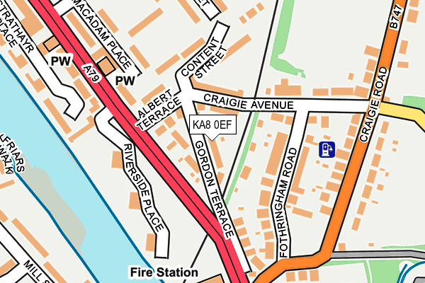 KA8 0EF map - OS OpenMap – Local (Ordnance Survey) KA8 0EF map - OS OpenMap – Local (Ordnance Survey)