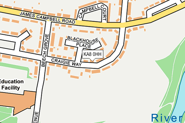 KA8 0HH map - OS OpenMap – Local (Ordnance Survey) KA8 0HH map - OS OpenMap – Local (Ordnance Survey)