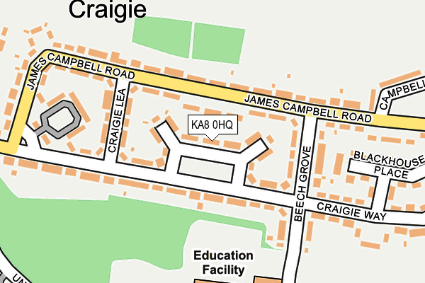 KA8 0HQ map - OS OpenMap – Local (Ordnance Survey) KA8 0HQ map - OS OpenMap – Local (Ordnance Survey)