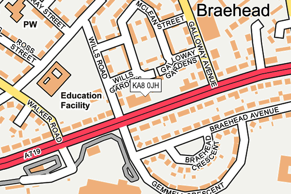 KA8 0JH map - OS OpenMap – Local (Ordnance Survey) KA8 0JH map - OS OpenMap – Local (Ordnance Survey)