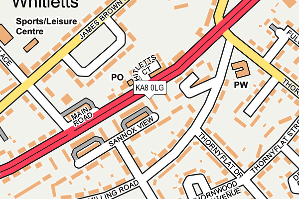 KA8 0LG map - OS OpenMap – Local (Ordnance Survey) KA8 0LG map - OS OpenMap – Local (Ordnance Survey)