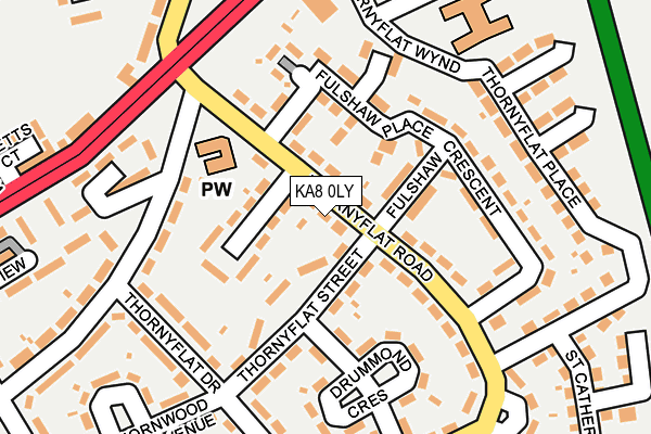 KA8 0LY map - OS OpenMap – Local (Ordnance Survey) KA8 0LY map - OS OpenMap – Local (Ordnance Survey)