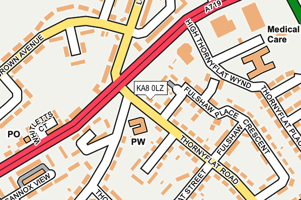 KA8 0LZ map - OS OpenMap – Local (Ordnance Survey) KA8 0LZ map - OS OpenMap – Local (Ordnance Survey)
