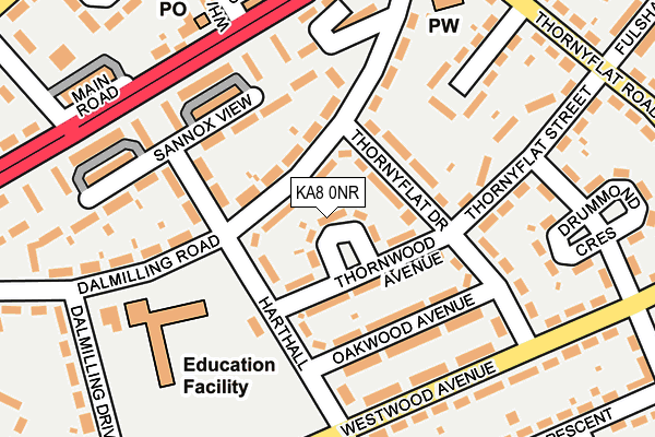KA8 0NR map - OS OpenMap – Local (Ordnance Survey) KA8 0NR map - OS OpenMap – Local (Ordnance Survey)