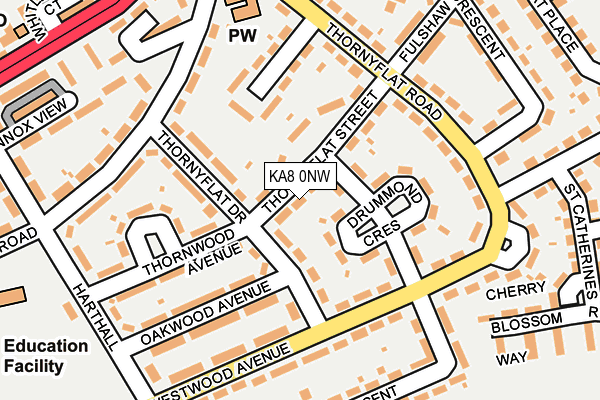 KA8 0NW map - OS OpenMap – Local (Ordnance Survey) KA8 0NW map - OS OpenMap – Local (Ordnance Survey)