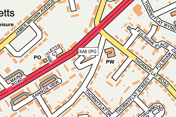 KA8 0PG map - OS OpenMap – Local (Ordnance Survey) KA8 0PG map - OS OpenMap – Local (Ordnance Survey)