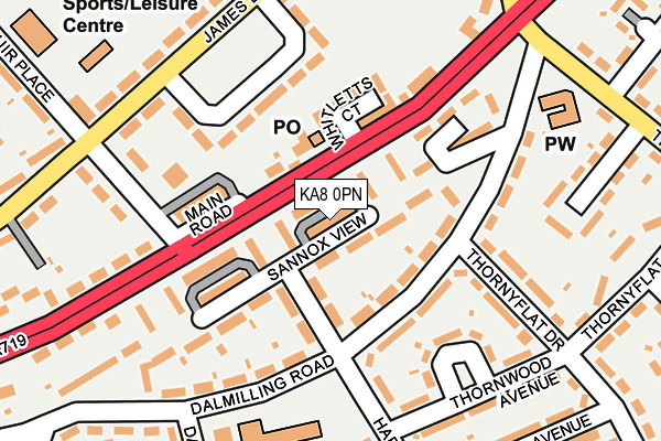 KA8 0PN map - OS OpenMap – Local (Ordnance Survey) KA8 0PN map - OS OpenMap – Local (Ordnance Survey)
