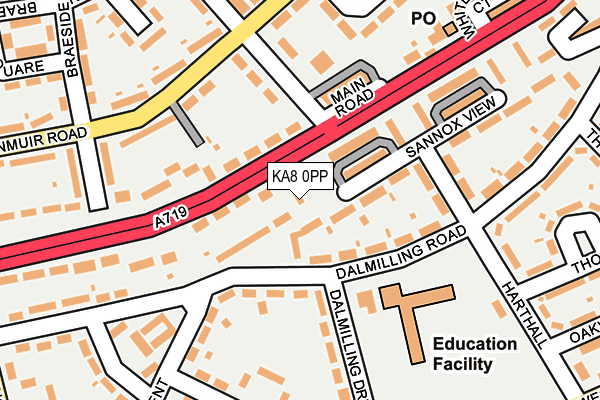 KA8 0PP map - OS OpenMap – Local (Ordnance Survey) KA8 0PP map - OS OpenMap – Local (Ordnance Survey)