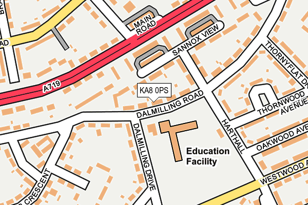 KA8 0PS map - OS OpenMap – Local (Ordnance Survey) KA8 0PS map - OS OpenMap – Local (Ordnance Survey)