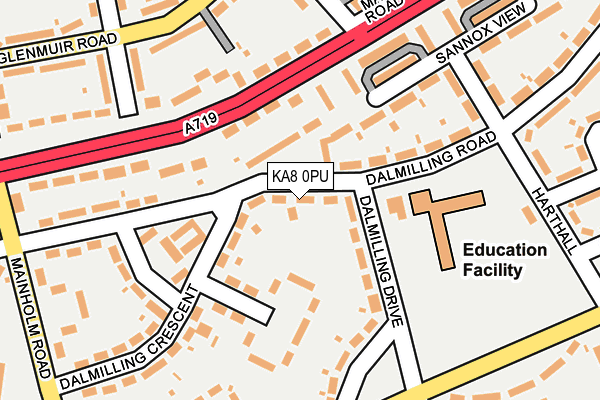 KA8 0PU map - OS OpenMap – Local (Ordnance Survey) KA8 0PU map - OS OpenMap – Local (Ordnance Survey)