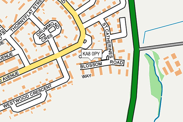 KA8 0PY map - OS OpenMap – Local (Ordnance Survey) KA8 0PY map - OS OpenMap – Local (Ordnance Survey)