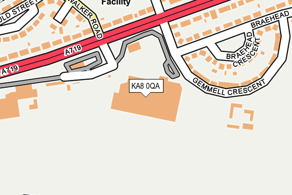 KA8 0QA map - OS OpenMap – Local (Ordnance Survey) KA8 0QA map - OS OpenMap – Local (Ordnance Survey)