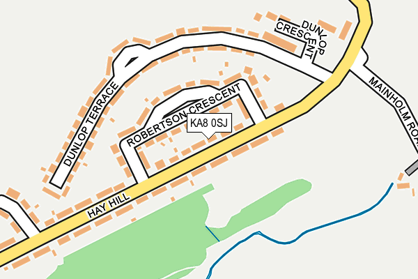 KA8 0SJ map - OS OpenMap – Local (Ordnance Survey) KA8 0SJ map - OS OpenMap – Local (Ordnance Survey)