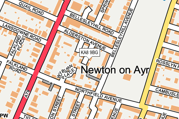 KA8 9BG map - OS OpenMap – Local (Ordnance Survey) KA8 9BG map - OS OpenMap – Local (Ordnance Survey)