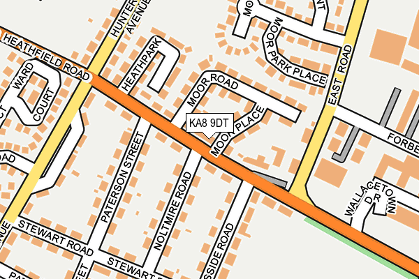 KA8 9DT map - OS OpenMap – Local (Ordnance Survey) KA8 9DT map - OS OpenMap – Local (Ordnance Survey)