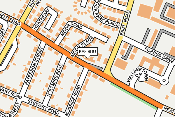 KA8 9DU map - OS OpenMap – Local (Ordnance Survey) KA8 9DU map - OS OpenMap – Local (Ordnance Survey)