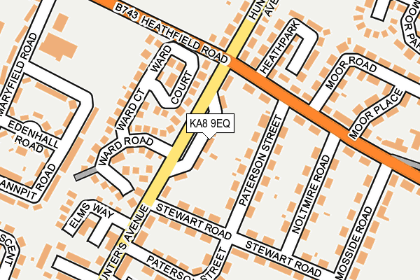 KA8 9EQ map - OS OpenMap – Local (Ordnance Survey) KA8 9EQ map - OS OpenMap – Local (Ordnance Survey)