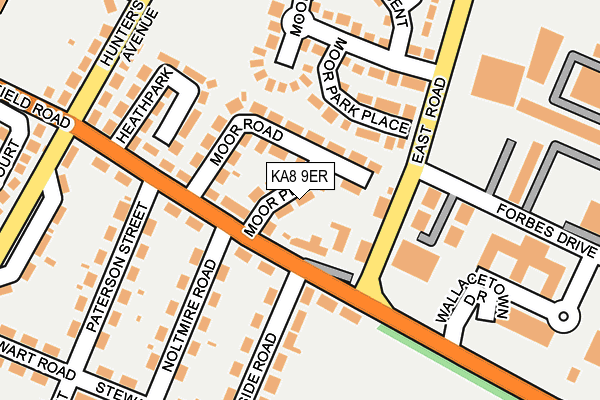 KA8 9ER map - OS OpenMap – Local (Ordnance Survey) KA8 9ER map - OS OpenMap – Local (Ordnance Survey)