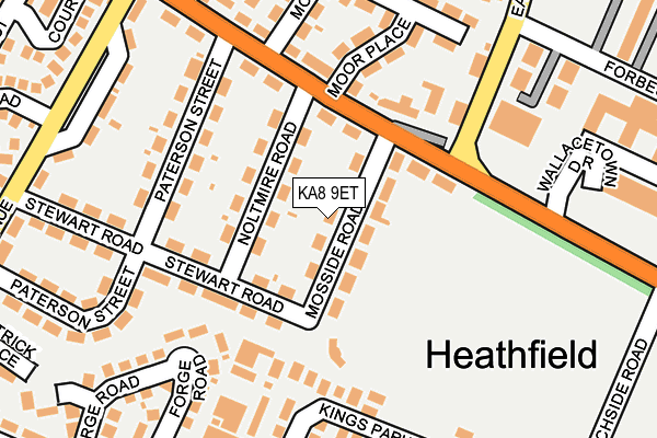 KA8 9ET map - OS OpenMap – Local (Ordnance Survey)