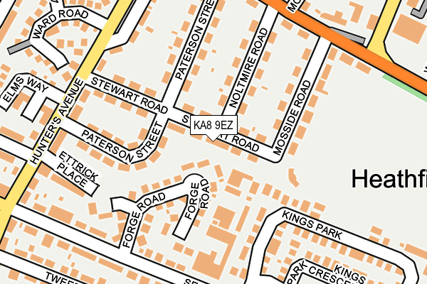 KA8 9EZ map - OS OpenMap – Local (Ordnance Survey) KA8 9EZ map - OS OpenMap – Local (Ordnance Survey)